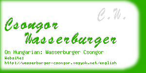 csongor wasserburger business card